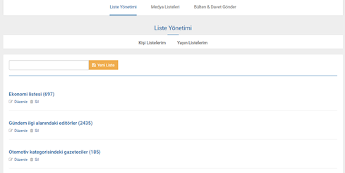 turkish media database list